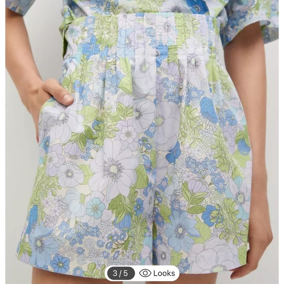 MNG Printed Cotton-blend Top/ Shorts Set NWT - Picture 3 of 9